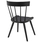 Modway Sutter Wood Dining Side Chair - Black - 2 Pack-8