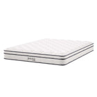 Modway Jenna 8" Innerspring and Foam Queen Mattress-Quilted Pillow-Top Cover