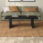 Hudson&Canal Soren 48"W Rectangular Coffee Table - Black Grain-Clean with a soft, dry cloth and no harsh chemicals or abrasive cleaning materials
