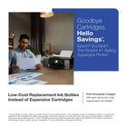 Epson EcoTank ET-2900 Wireless All-in-One Colour Supertank Printer - Black-Epson EcoTank comes with enough ink to print up to 3,600 pages black/6,500 colour for fewer out-of-ink frustrations. Each replacement ink bottle set is equivalent to about 80 cartridges