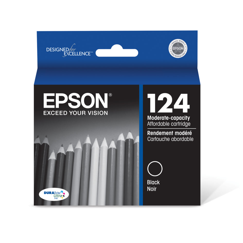 Epson T124 Ink Cartridge - Standard Capacity - Black | staples.ca