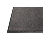 Edgewood Poly-Tuft Light Traffic Indoor Wiper Mat - 2' W x 3' L - Charcoal-100% Polypropylene tufted level cut pile with vinyl PVC backing