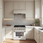 Kucht 30" KNG Series Pro Style Natural Gas Range - Stainless Steel/White-Interchangeable oven door available in nine colors