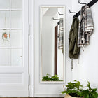 HOMCOM Full Length Mirror Standing Leaning Wall - 21" W x 64" H - White-No assembly required