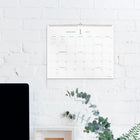 AT-A-GLANCE 2027 Signature Monthly Wall Calendar - 11-7/8" H x 14-7/8" W - Bilingual-Linen textured paper with gold detail features superior ink bleed resistance