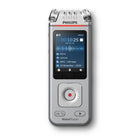 Philips VoiceTracer DVT4115 Digital Stereo Voice Recorder - Silver/Chrome-Three high-fidelity microphones for best-in-class audio recording