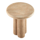 Modway Tori 20" Indoor/Outdoor Round Side Table - Travertine-Assembly Required