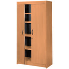 Heartwood Star 72" H Storage Cabinet - Caramel-Including one fixed shelf and three adjustable shelves