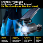 Bell+Howell Bionic Spotlight Deluxe Solar LED Motion Activated Security Light -AUTOMATIC ON and OFF the Bell and Howell Bionic Spotlight is designed with motion sensing technology that can detect movement 25 feet away. It turns on automatically and shuts off 60 seconds after movement is outside sensor range.