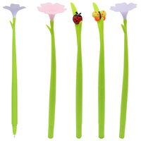 Merangue Little Fliers and Flower Gel Pens - 0.5 mm - Black Ink-Ball point pen