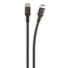 Scosche Strikeline Premium USB-C to USB-C Charge & Sync Braided Cable - 1' - Black-USB Type C power: designed for fast data transfer rates and high-efficiency charging and syncing of Type C devices