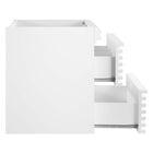 Modway Render 24" Wall-Mount Bathroom Vanity Cabinet - White-8