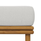 Modway Wren Outdoor Patio Teak Wood Ottoman - Natural/Sail-9