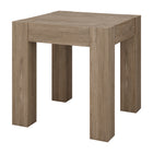 Hudson&Canal Langston 22"W Square Side Table - Antiqued Grey Oak-Tabletop features a weight capacity of 50 lbs
