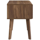 Modway Render End Table - Walnut-Tapered Wood Legs