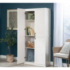 Sauder Storage Cabinet - White-Safety first: Wall anchor kit provided to help prevent tip-over accidents