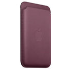 Apple FineWoven Wallet with MagSafe for iPhone - Mulberry-You can even stack it on top of a case with MagSafe to create a look that’s unique to you