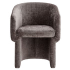 Modway Verity Barrel Back Chenille Dining Armchair - Chocolate Brown-9