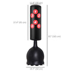 Soozier Freestanding Punching Bag-Bottom rubber suction cups hold it firmly to the ground