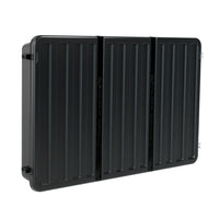 Storm Shell Outdoor Hard Shell TV Cover with a TV Wall Mount Bracket - 66"H x 75"W-Suitable for installation on brick, concrete, or wood studs spaced at 16 overlaid by sheetrock, stucco, or siding.