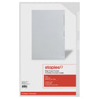 Staples Poly Project Pockets - Legal Size - Clear - 5 Pack-Sealed on two sides to hold documents securely