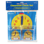 Learning Resources Write & Wipe Clocks Classroom Set, 1 Demonstration Clock, 24 Student Clocks -Topic: Time