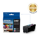 Epson 340 Claria Photo HD Ink Colour Cartridge Combo Pack - Standard Capacity - Light Cyan/Light Magenta-Superior photo quality