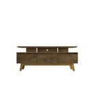 Manhattan Comfort Yonkers 70.86" Mid-Century Modern TV Stand - Rustic Brown-Mid-Century Modern TV Stands for Living Room and Bedroom use