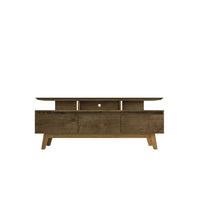 Manhattan Comfort Yonkers 70.86" Mid-Century Modern TV Stand - Rustic Brown-Mid-Century Modern TV Stands for Living Room and Bedroom use