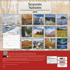 DateWorks 2026 16-Month Wall Calendar - 12" x 12" - Seasons - Bilingual-13 High Quality Images printed on Premium Paper