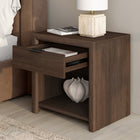 Hudson&Canal Clara Rectangular Nightstand - 24" W - Brown Oak-Features easy assembly