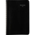 AT-A-GLANCE 2026 Daily Appointment Book - 8" H x 4-7/8" W - Black - Bilingual-12 months: January 2026 - December 2026