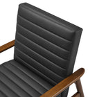 Modway Jensen Vegan Leather Accent Chair - Walnut Black-8