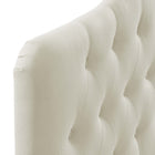 Modway Annabel Upholstered Fabric Queen Headboard - Ivory-6