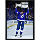 Steven Stamkos Tampa Bay Lightning Lifting 2021 Stanley Cup - Framed Canvas - 22" x 31"-Premium canvas print with gallery-wrapped edges