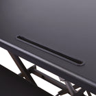 Rocelco 46" Electric Desk Riser with AC Outlet USB Charger and Large Keyboard Tracy- Black-9