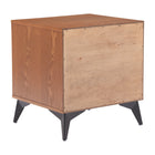 Zuo Zarif Nightstand - Black/Walnut-7