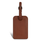 Champs Onyx Leather Luggage Tags - Brown-2 luggage tags