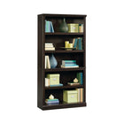 Sauder 5-Shelf Bookcase, Jamocha Wood-Features three adjustable shelves and two fixed shelf