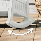 Suncast Rocking Chair with Storage - Ice Cube-Durable multi wall construction for strength and stability.