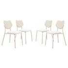 Zuo Zeal Dining Chair - Light Grey/Beige - Set of 4-Assembly required