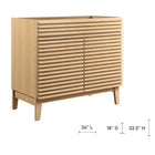 Modway Render 36" Bathroom Vanity Cabinet - Oak-Smooth Laminate