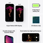 Apple iPhone 13 6.1" Super Retina XDR - 128 GB - Midnight - Bell and Virgin Plus-Industry-leading durability features with Ceramic Shield and water resistance