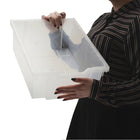 Gratnells Deep F2 Heavy Duty School Tray - Translucent - 12.3" x 16.8" x 5.9" - 6 Pack-Sold as a pack of 6 trays
