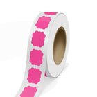 JAM Paper Standard Label Rolls - Vintage Frame Shaped - 2 1/2 x 3 - Neon Pink - 125 Labels/Roll-Colour: Neon Pink | Make your mail stand out with colourful shipping address labels.