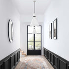 Modway Starlight 1-Light Pendant Light - White/Polished Nickel-Flush Mount Ceiling Canopy