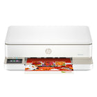 HP Envy 6155 All-in-One Printer - White-All-in-one printer for print, scan, copy, and mobile fax, includes ink cartridges, power cord, and setup guides, supports HP app and AirPrint