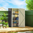 Outsunny 5' x 3' Outdoor Storage Shed - Dark Grey-Corrugated steel frame with a weather-resistant top coat for suitability outdoors
