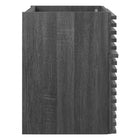 Modway Render 18" Wall-Mount Bathroom Vanity Cabinet - Charcoal-Full-Extension Drawer