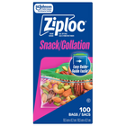 Ziploc Snack Bags, 100 Pack (SCJ70066)-Designed to seal in freshness